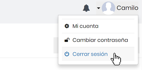 cerrar sesión cerrar sesión